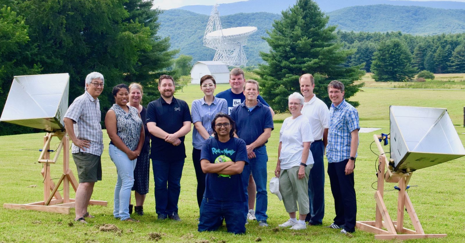 The 2017 DSPIRA teacher cohort assembled outdoors